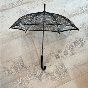 Hot Topic Black Lace Parasol